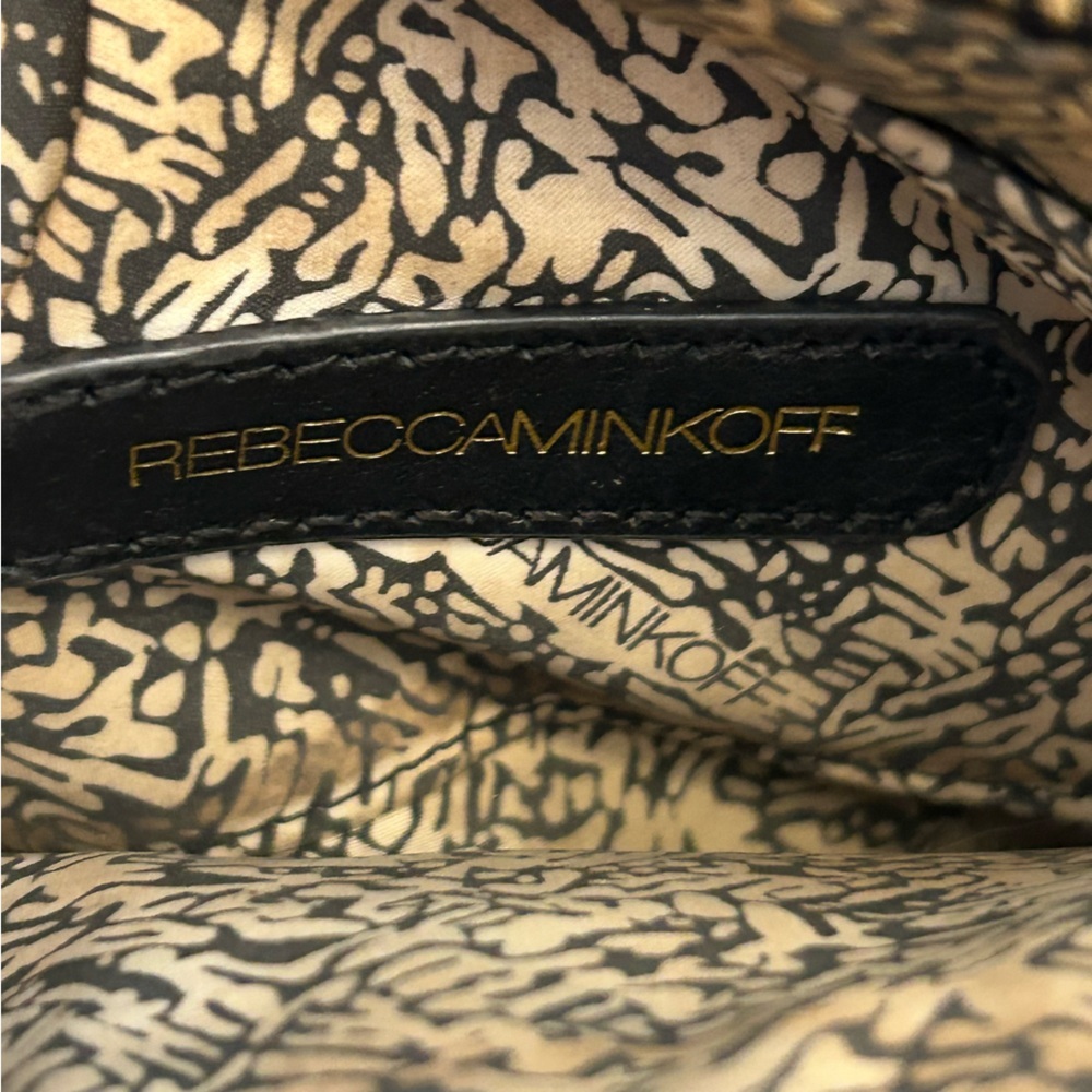 Rebecca Minkoff black leather small crossbody chain bag - Picture 12 of 13